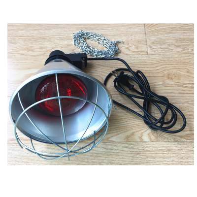 Red Spotlight Glass Bulb short wave infrared reptile heat lamp 100w 300w with cover lamp shade